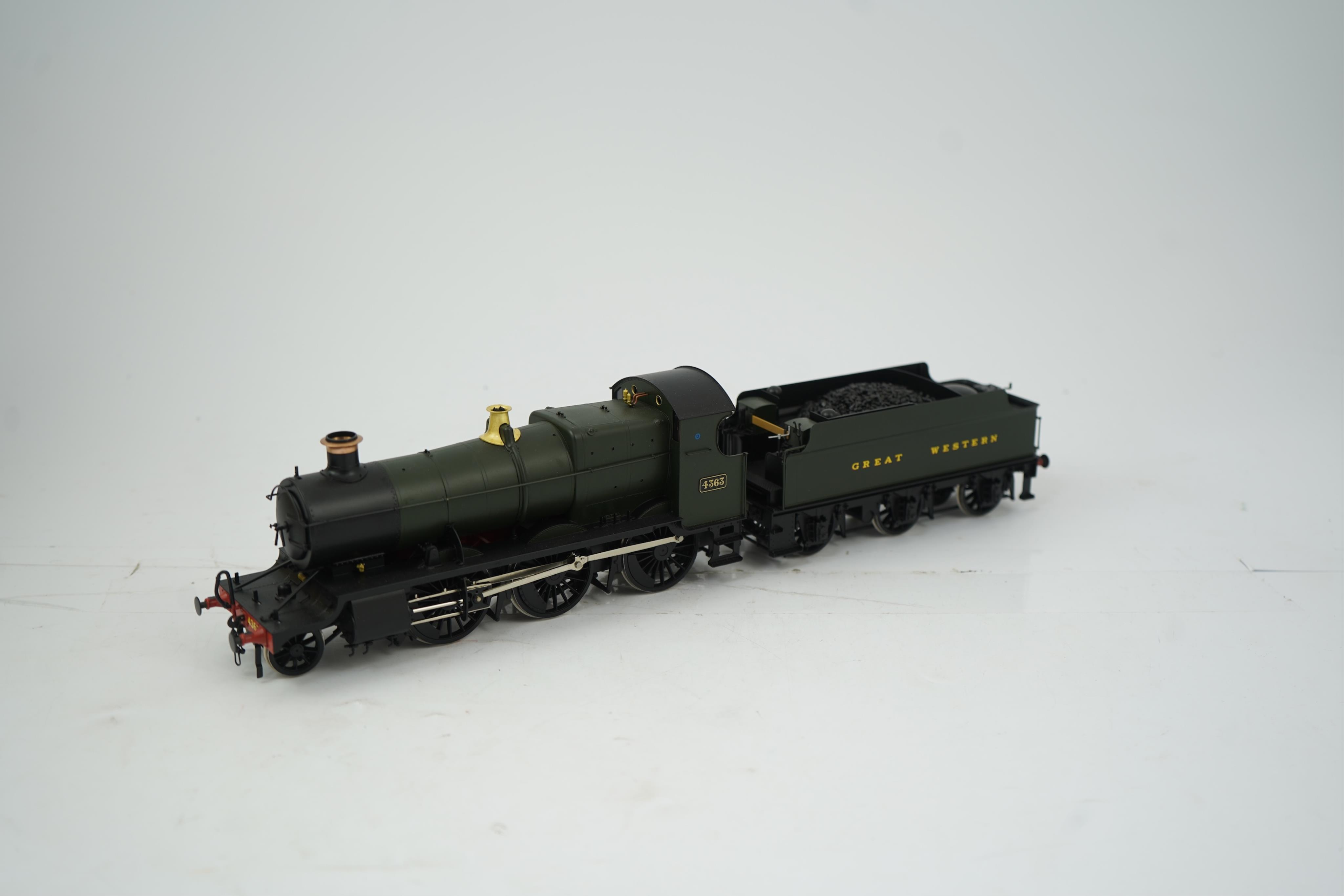 An 0 gauge Lionheart Trains model of GWR Class 43xx, 4363, 2-6-0 tender locomotive, powered for two rail operation, with original box.